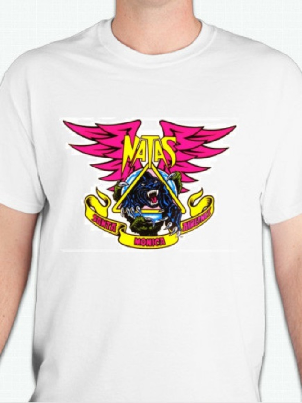Santa Monica Airlines skateboarding    tshirt shirt Unisex 100 percent cotton